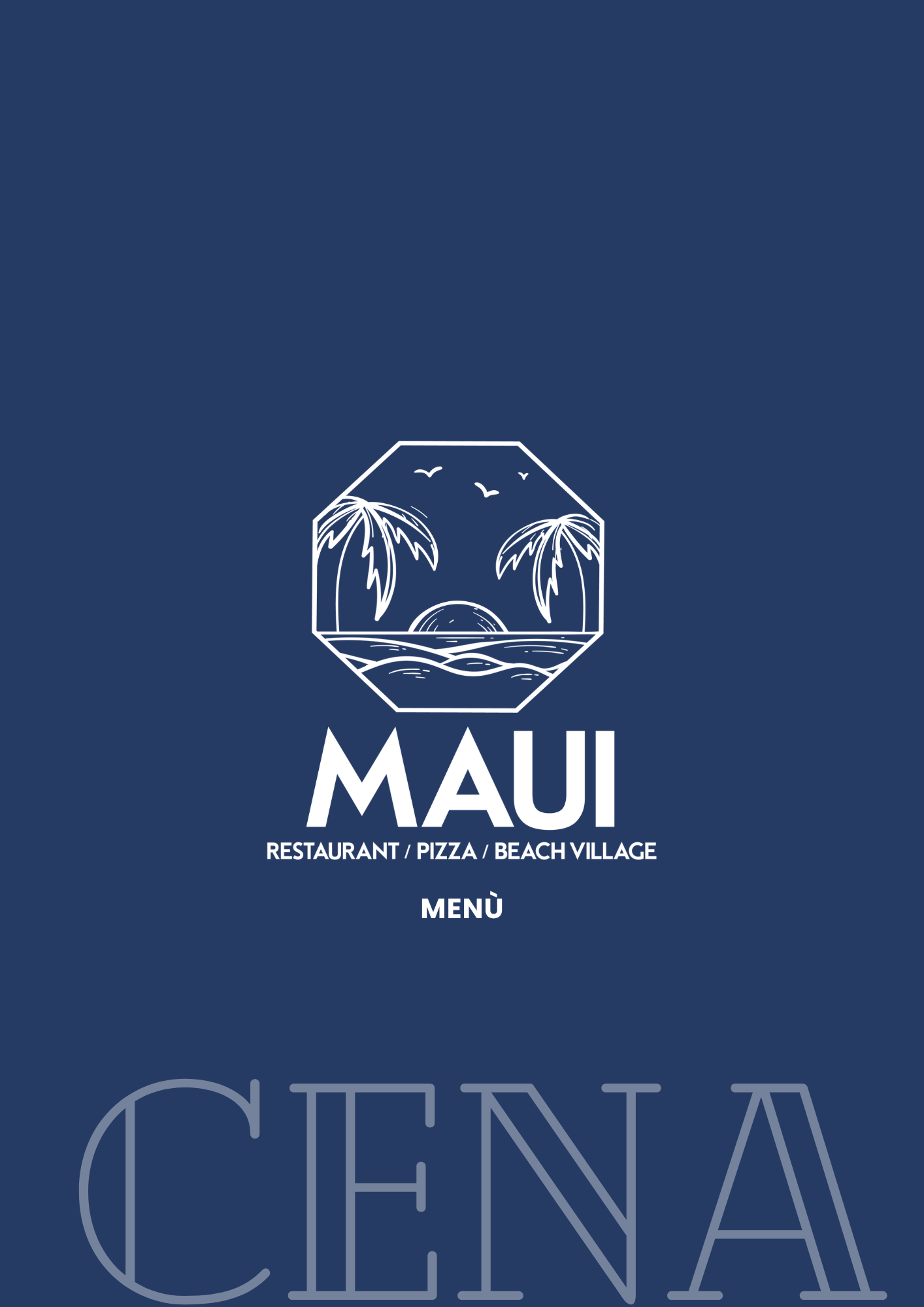 Menu Cena Maui Beach Village