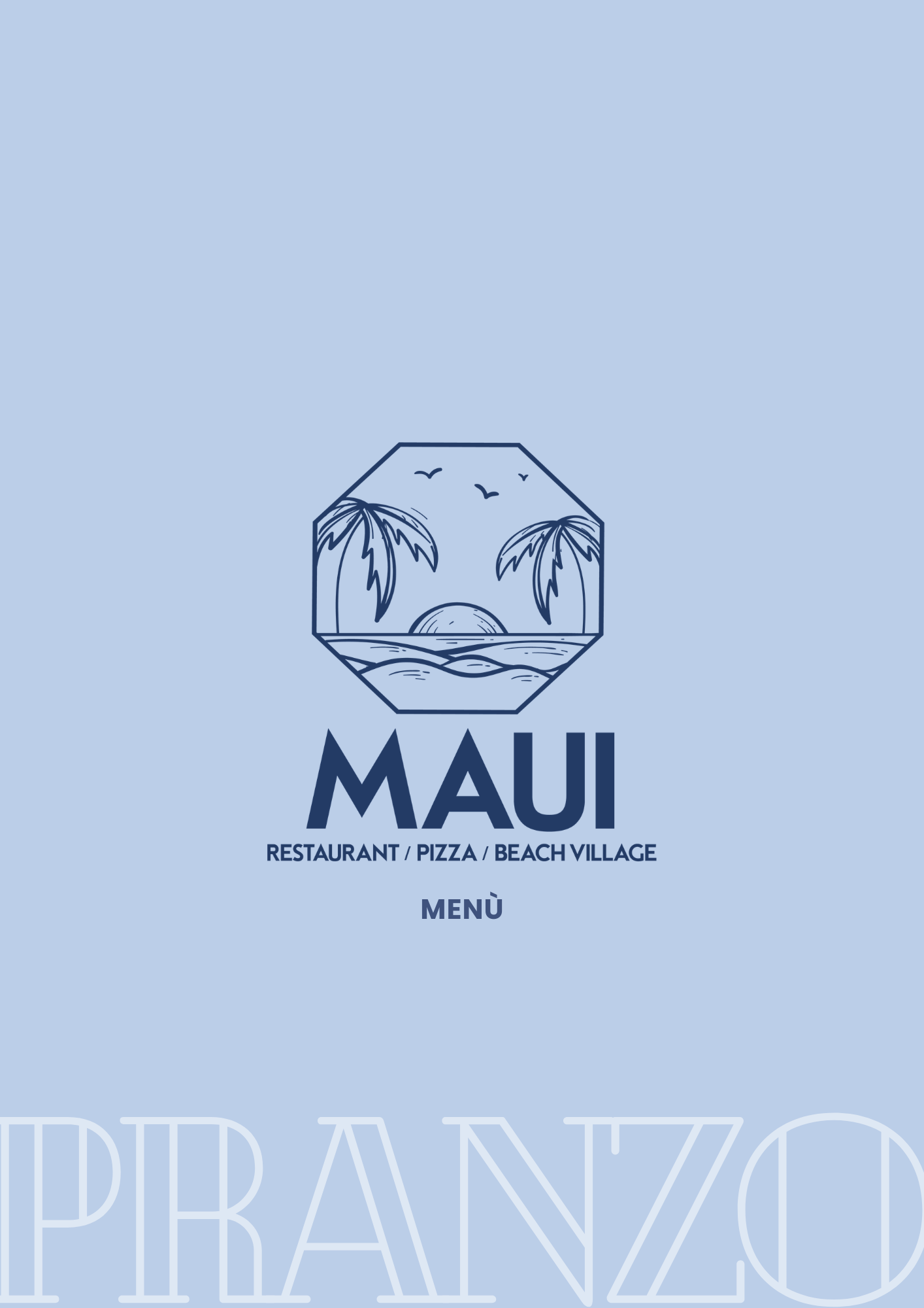 Menu Pranzo Maui Beach Village